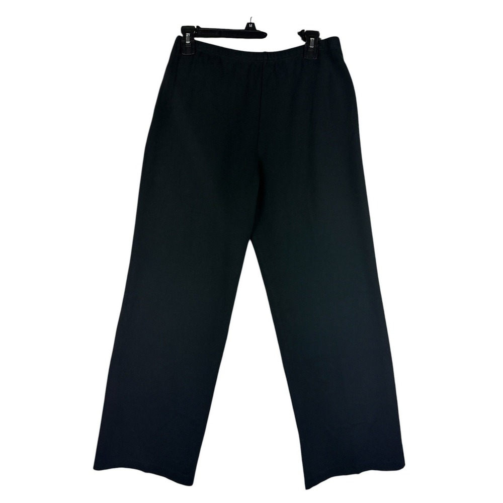 The Territory Ahead Womens Black Cotton Stretch Wide Leg Pull On Pants Size S